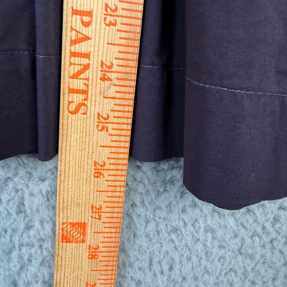 Old Navy Blouse Women Large Blue Button Front Peplum Tunic Top 3/4 Sleeve VTG - Picture 7 of 9